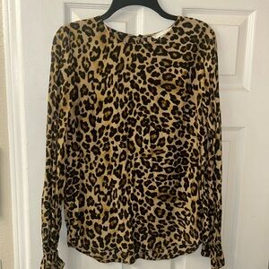 Leopard/cheetah print blouse